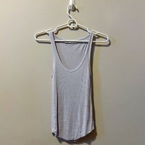 Zara Ribbed Lavender Tank Top Size Small